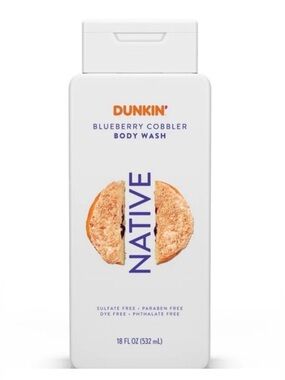New Native x Dunkin Blueberry Cobbler Body Wash
